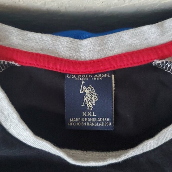 U.S. Polo Assn Raglan Chest Stripe t-shirt XXL - Picture 4 of 7